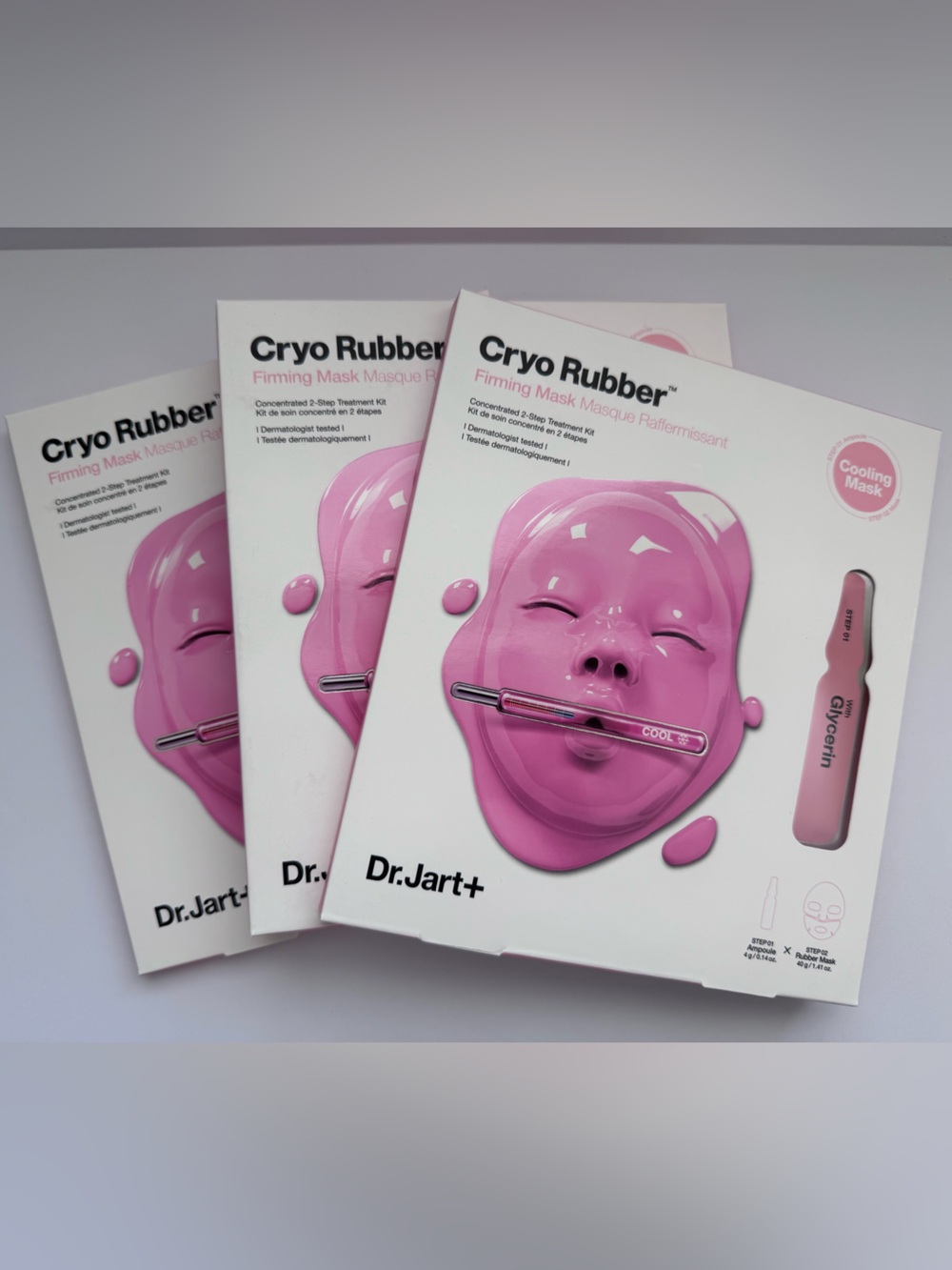 3x Dr.Jart+ Cryo Rubber Firming Mask